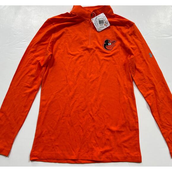 Under Armour Baltimore Orioles 1/4 Zip Shirt Men's 1329936-800 Sz S - Picture 1 of 16